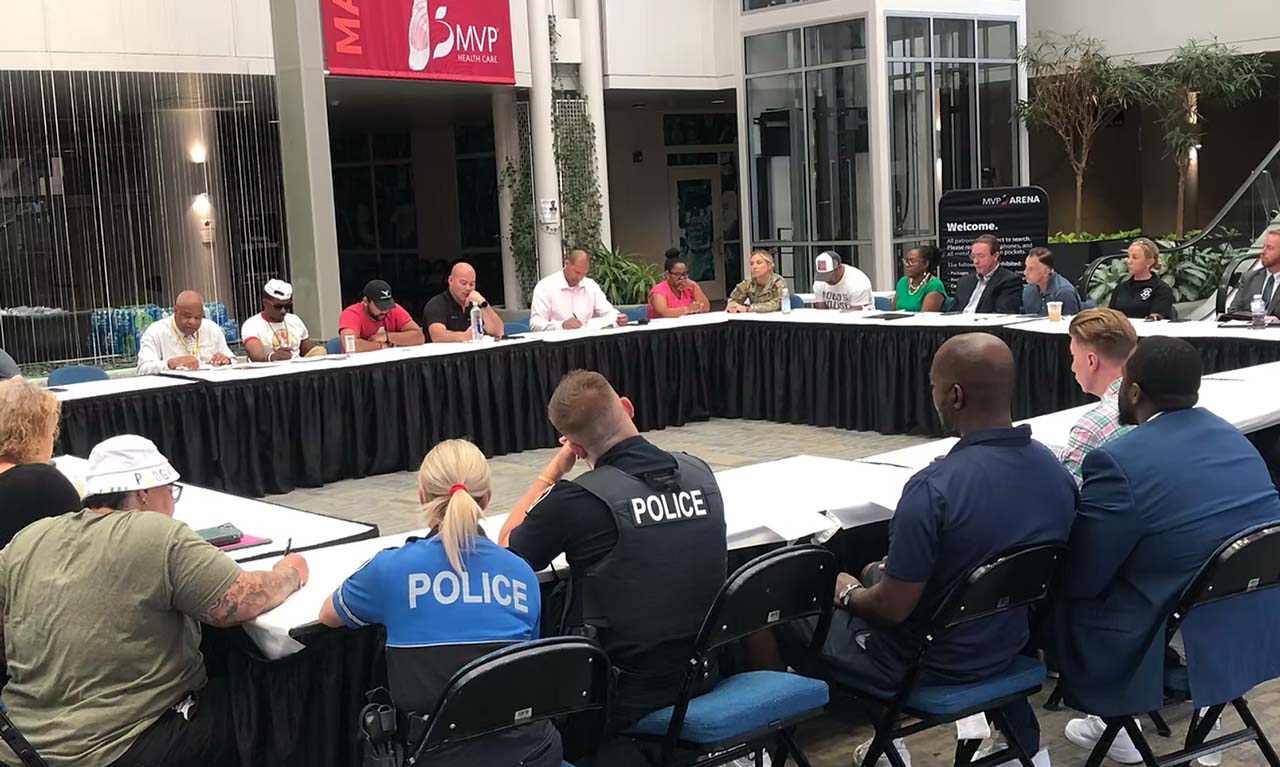 Albany law enforcement resolution team meeting MVP arena